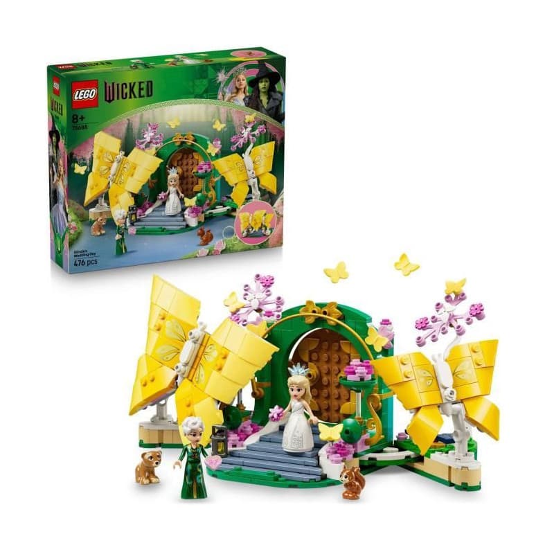 LEGO Wicked 75688 Le Mariage de Glinda - Jouet des 8 ans - Figurines de Papillons - Cadeau