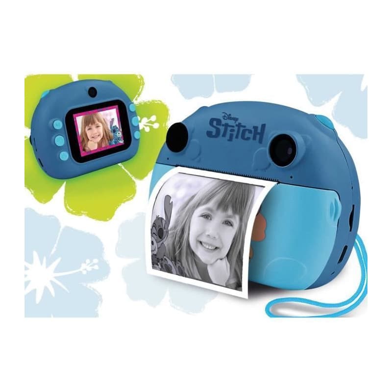 Appareil Photo Instantané - HI TECH - PRINT CAM - STITCH - Double objectif, effets et cadres, impression instantanée