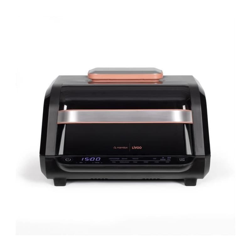 Friteuse sans huile et grill - LIVOO - Livoo x Marmiton - DOC305 - 6 L - 1500-1700 W - 2 en 1 - 8 programmes - 4 réglages de cha