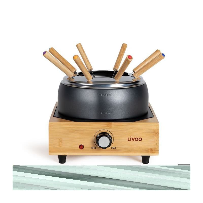 Appareil a fondue électrique - LIVOO - DOC287 - 800W - 2L - 8 personnes - Thermostat ajustable - Caquelon antiadhésif sans PFAS
