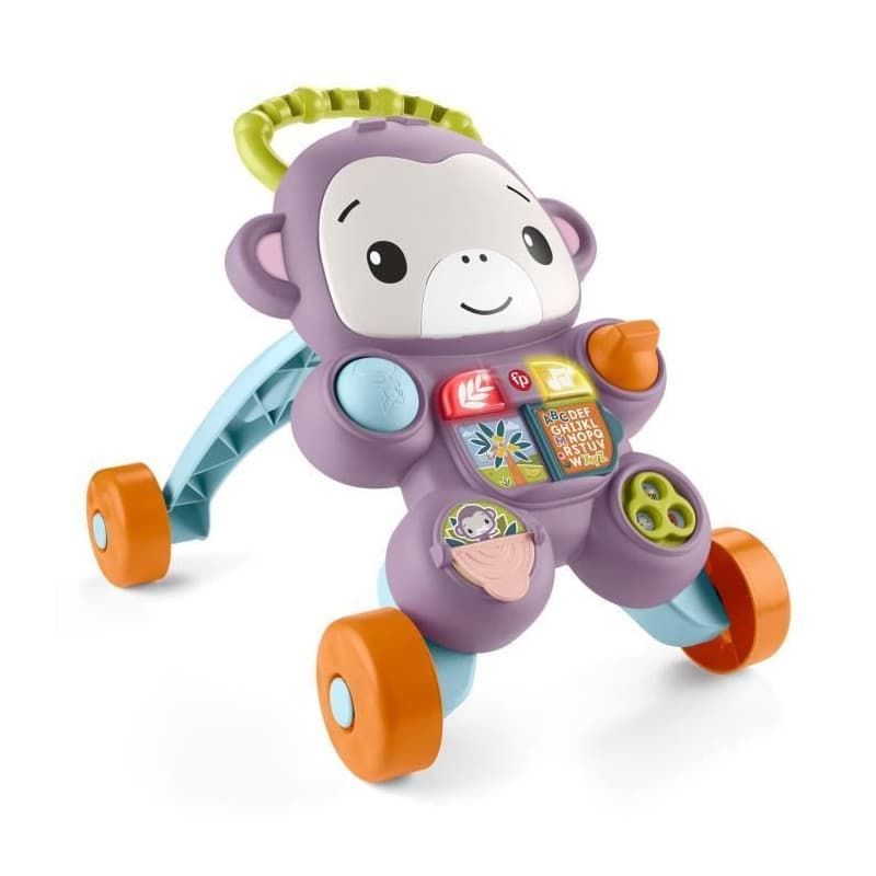 Fisher-Price - Mon Trotteur Singe Violet - Musique, lumieres et activités - Fisher-Price - JGW90