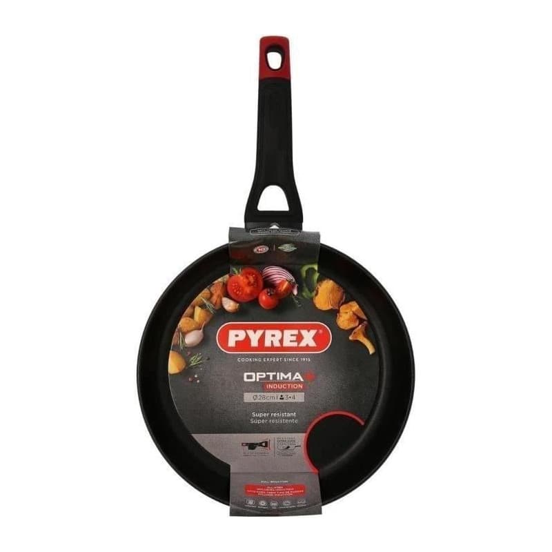 Poele - PYREX - 1455019 - En aluminium forgé - Antiadhésif - 28 cm - Sans PFAS