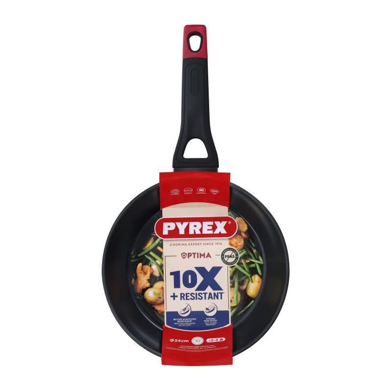 Poele profonde - PYREX - 1455026 - En aluminium forgé - Antiadhésif - 26 cm - Sans PFAS
