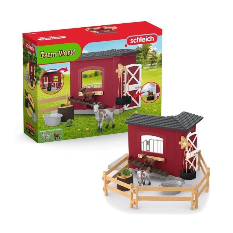 Figurine table pour chevres, Schleich 42726 Gamme Farm World