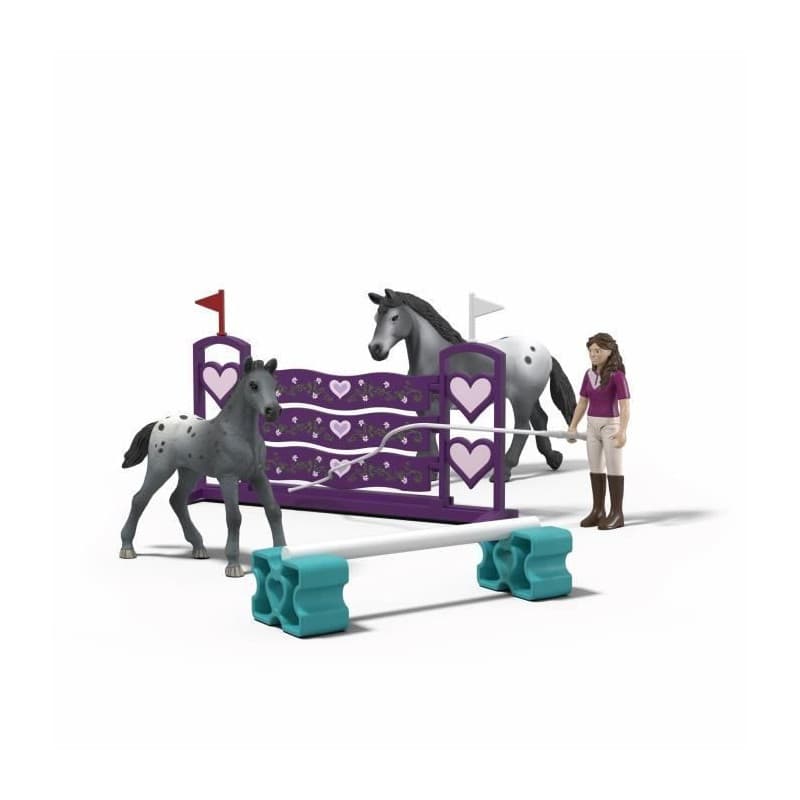 Figurine L'entrainement au tournoi de Lisa, Schleich 42776 Gamme Horse Club
