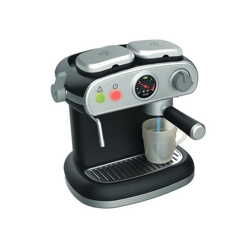SMOBY - Machine Expresso - Jouet d'Imitation Réaliste - Sons et Effets Lumineux - 6 Accessoires - Développer la Créativité