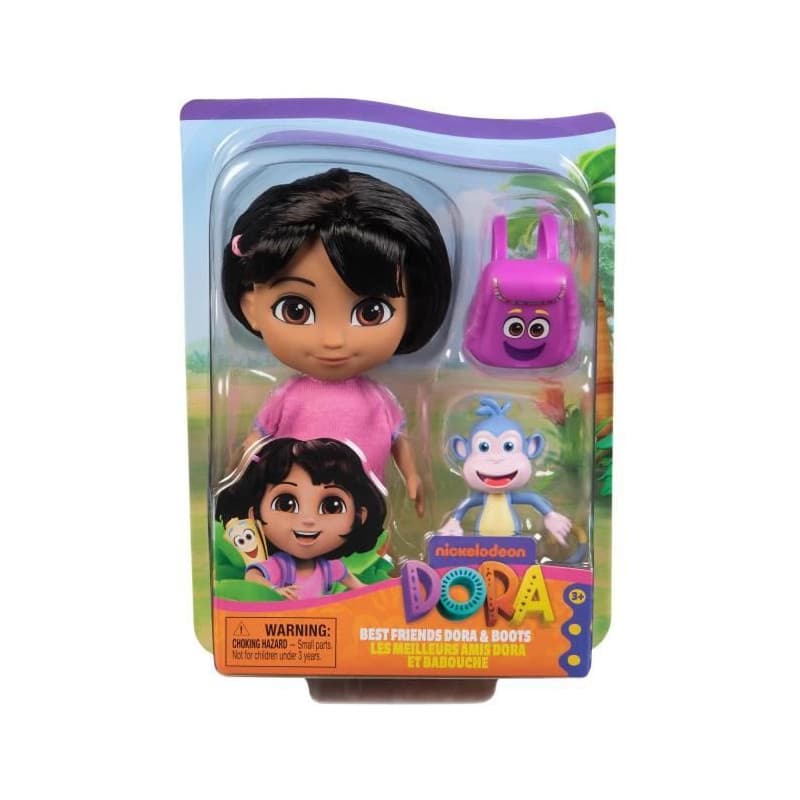 Dora - Poupée 15cm + figurine Babouche - des 3 ans - Dora l'exploratrice