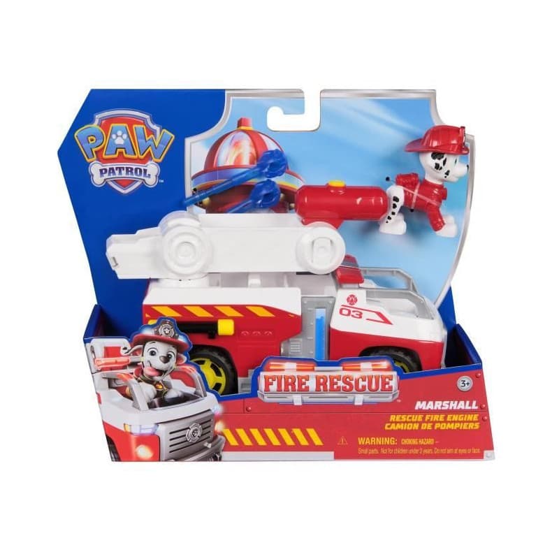 Figurine Marcus - Véhicules + 2 projectiles - des 3 ans - Fire Rescue - La Pat'Patrouille
