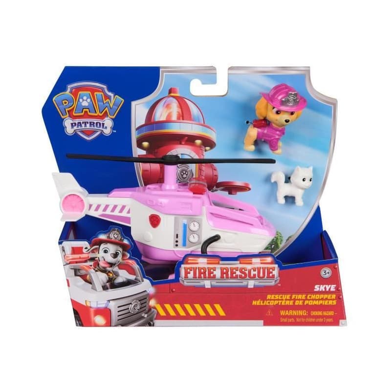 Figurine Stella - Véhicules + 2 chaton - des 3 ans - Fire Rescue - La Pat'Patrouille