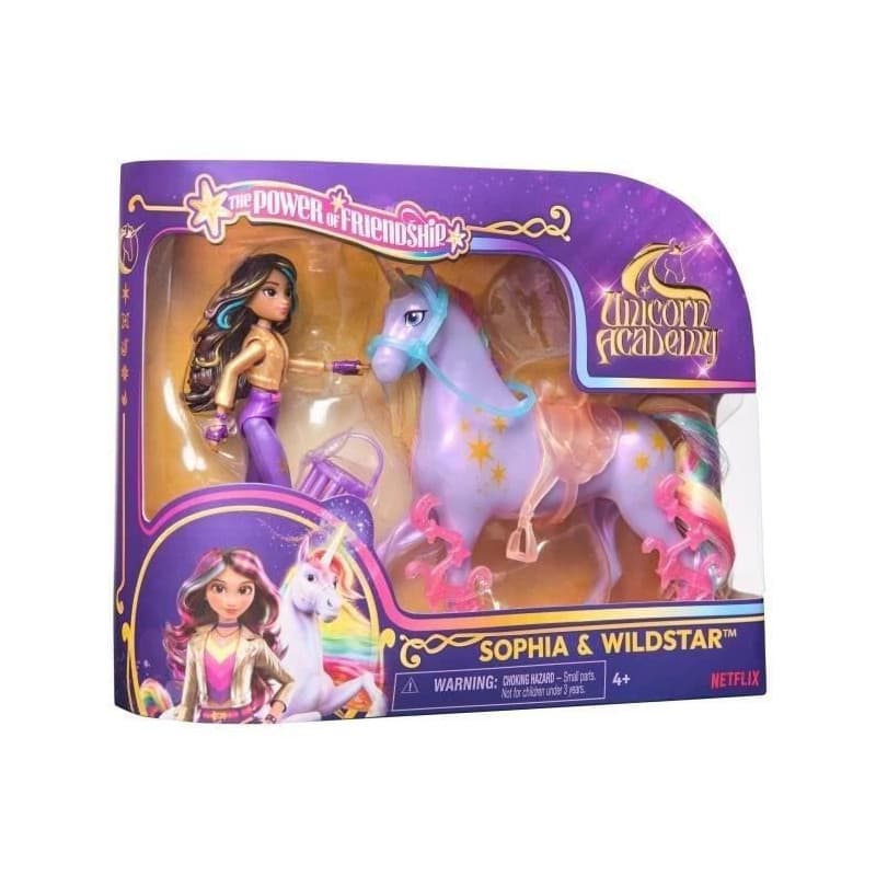 Figurines Sophia + Wildstar - 5 accessoires inclus - des 4 ans - L'École des Licornes