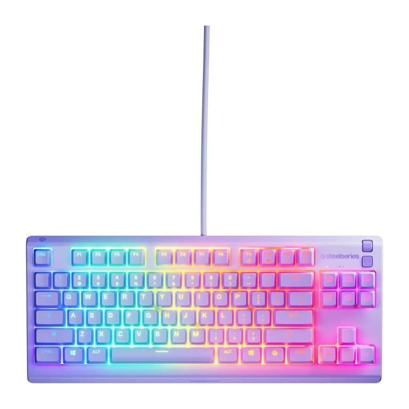 Clavier gaming filaire - STEELSERIES - Apex 3 TKL - Azerty - Lavande