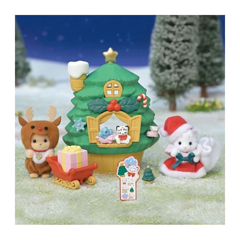 Mini-figurines - SYLVANIAN FAMILIES - La maison du Pere Noël - Des 3 ans