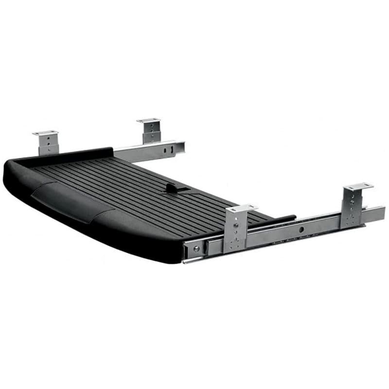 Gedotec Tiroir pour Clavier à Monter sous Le Bureau | 1 Jeu de tiroirs pour Clavier à Monter sous Le Bureau - Noir | Tablette Ex