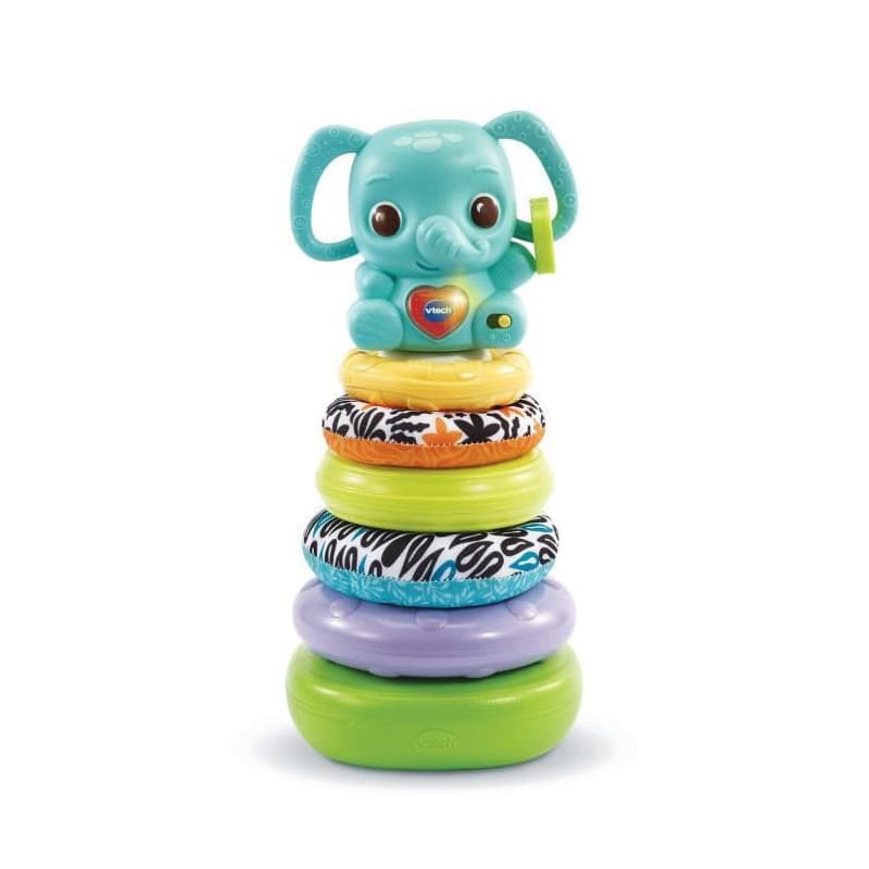 Vtech Play Green NINO, ÉLÉPHANTEAU EMPILO 3 EN 1 (PLASTIQUE BIO SOURCÉ)