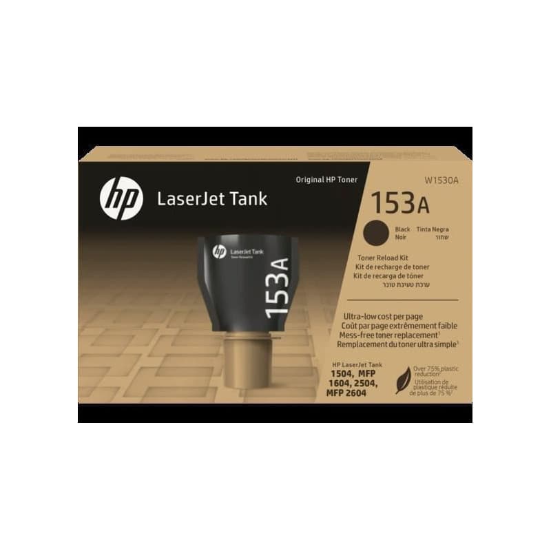 Kit de recharge de toner noir HP 153A authentique pour LaserJet Tank (W1530A) - HP