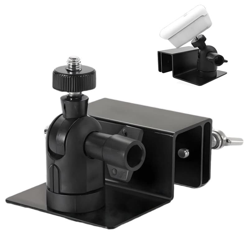 Support de gouttière réglable pour caméra extérieure, support de gouttière résistant aux intempéries, rotatif à 360° et inclinab