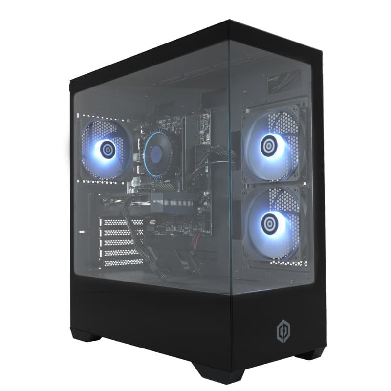 CyberpowerPC Wyvern Gaming PC - AMD Ryzen 5 5500, Nvidia RTX 5060 8GB, 16GB RAM, 1TB NVMe SSD, 650W 80+ PSU, Wi-FI, Windows 11,