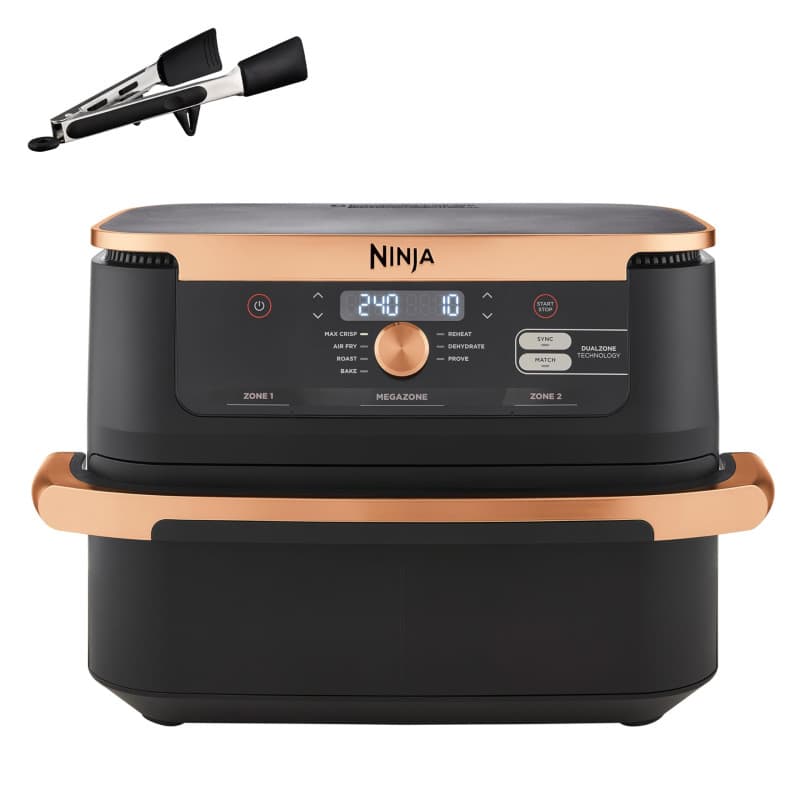 NINJA Foodi FlexDrawer Air Fryer 2 Compartiments Avec Séparateur Amovible, Grande Capacité 10,4L, Air Fryer 7-en1, Max 240°C, Pi