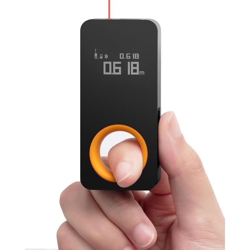 HOTO Télémètre Laser Numérique Bluetooth, Mètre Laser Rechargeable, 0,05 – 30m, Précision ±2 mm, m/ft Unités Commutables, Charge