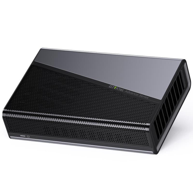 GMKtec AD-GP1 Station d'accueil externe GPU avec carte graphique AMD Radeon 7600M XT, HDMI2.1, DisplayPort2.0, Oculink, USB4, eG