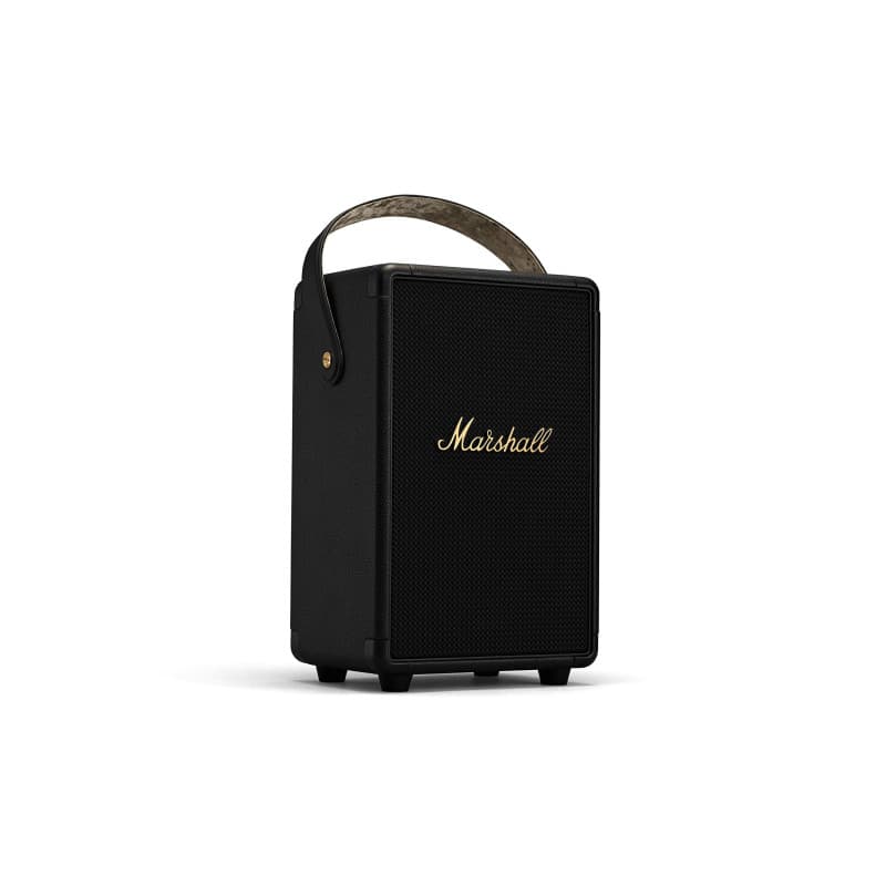 Marshall Tufton Haut-parleur de fête Bluetooth portable d'extérieur, résistant à l'eau IPX2 - Noir et laiton
