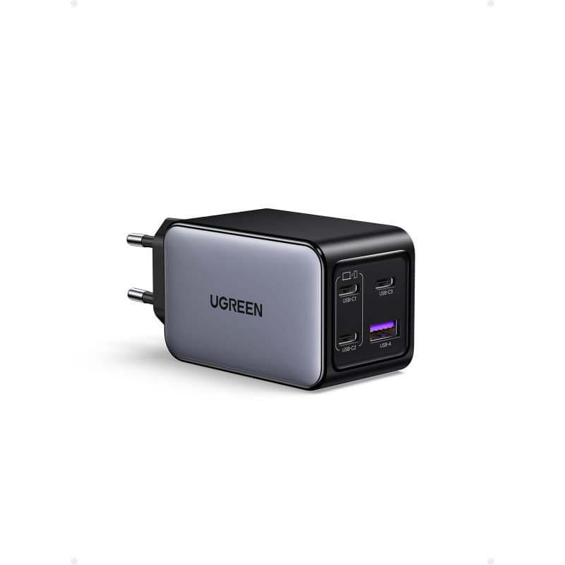 UGREEN Nexode 65W 4 Ports Chargeur USB C Rapide Tech GaNInfinity Prise Secteur USB C Compatible avec iPhone 17 Pro Max Air 16 Pl