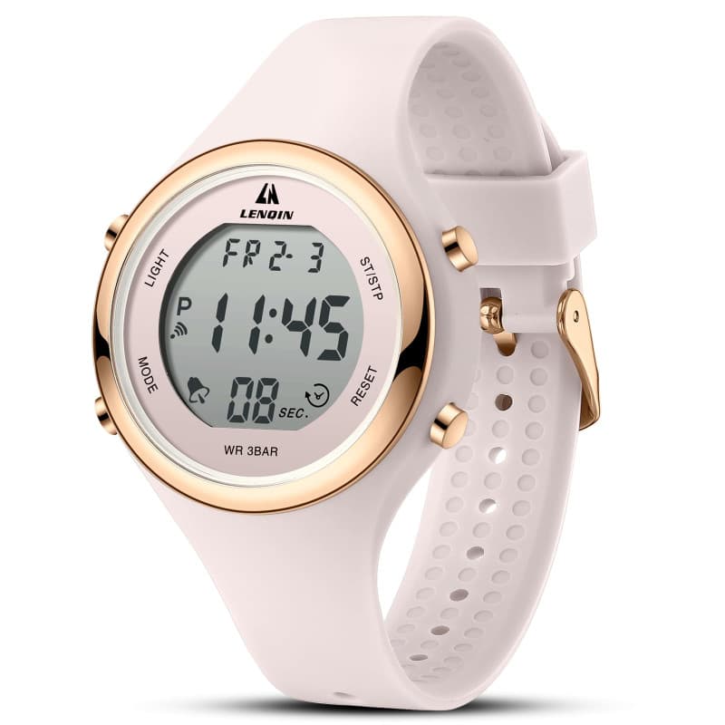 LN LENQIN Montre Femme Montre Le chronomètre pour Femmes 30m Montres de Poignet Militaire imperméables avec rétroéclairage/Alarm