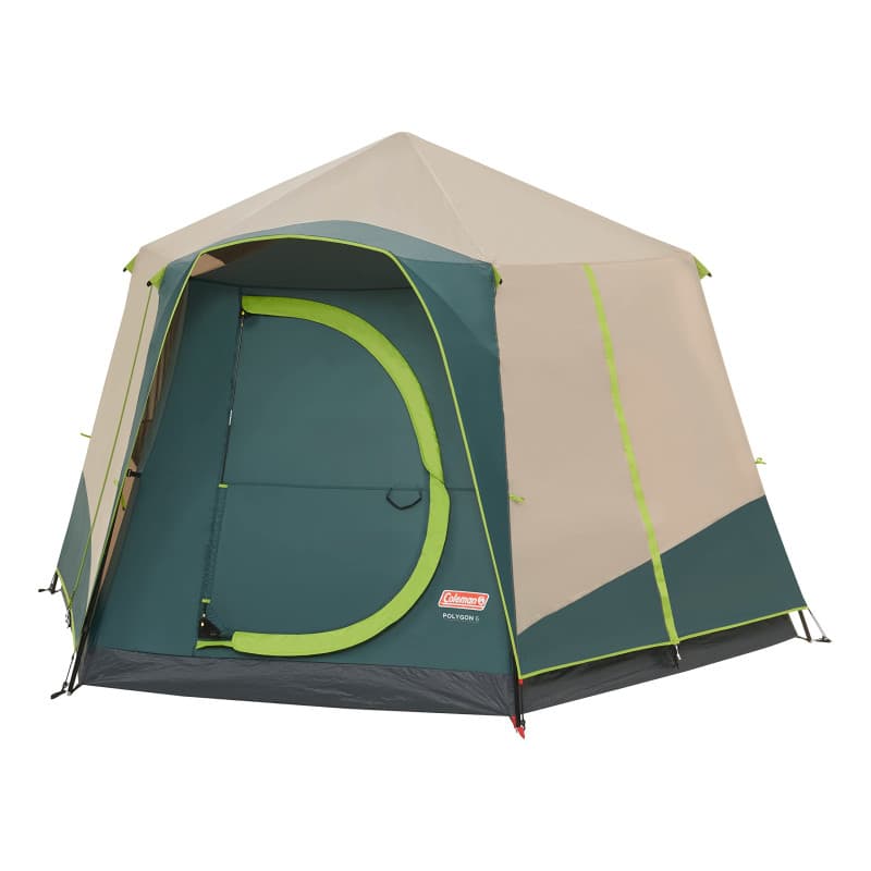 Coleman Polygone Grande Tente familiale avec Vue à 360° Structure en Acier Robuste Facile à Monter 100% étanche