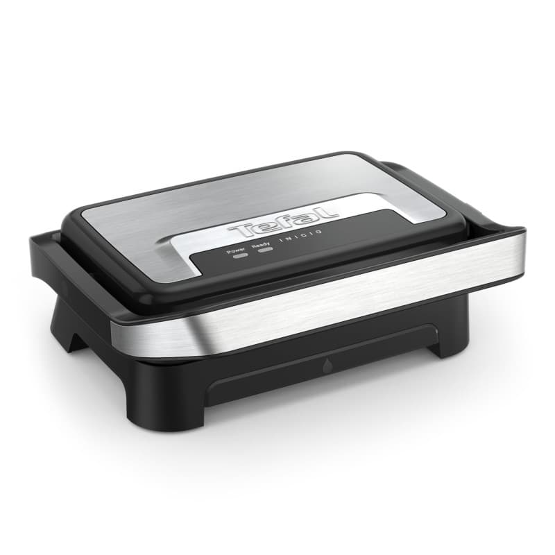 Tefal Gril et machine à panini, Plaques de cuisson antiadhésives, Nettoyage facile, Rangement facile, Inicio Compact, GC270D10
