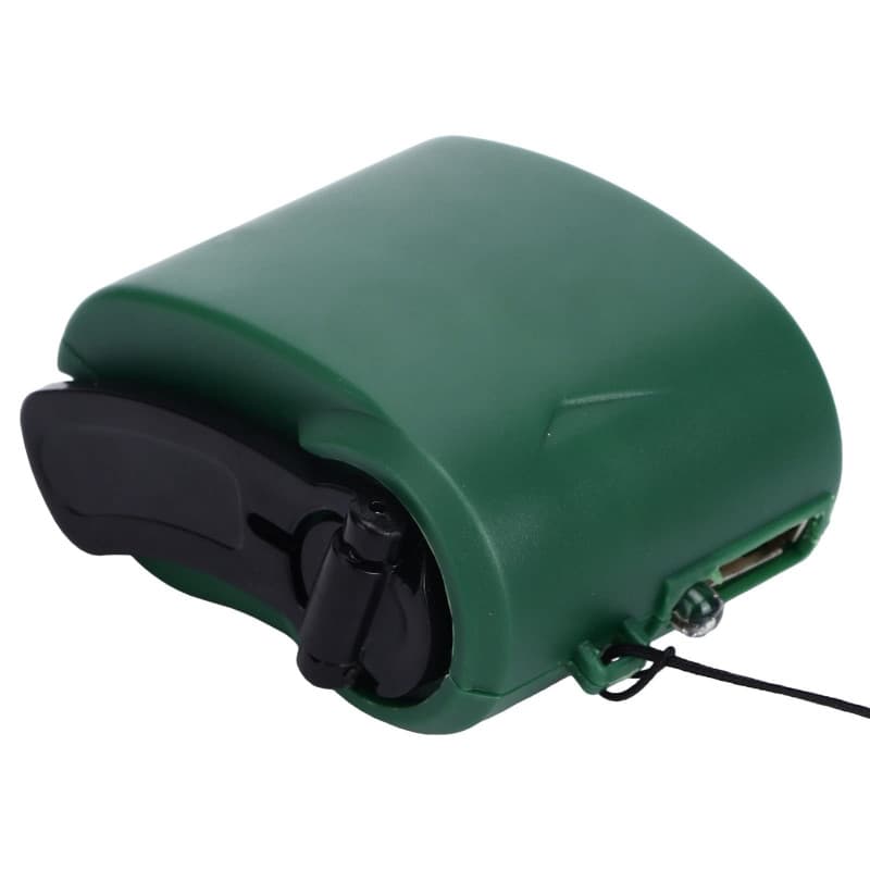 Fdit Chargeur d'urgence de Téléphone Portable Portable 3 à 8h en Veille Lumière LED, Chargeur de Téléphone à Manivelle USB pour