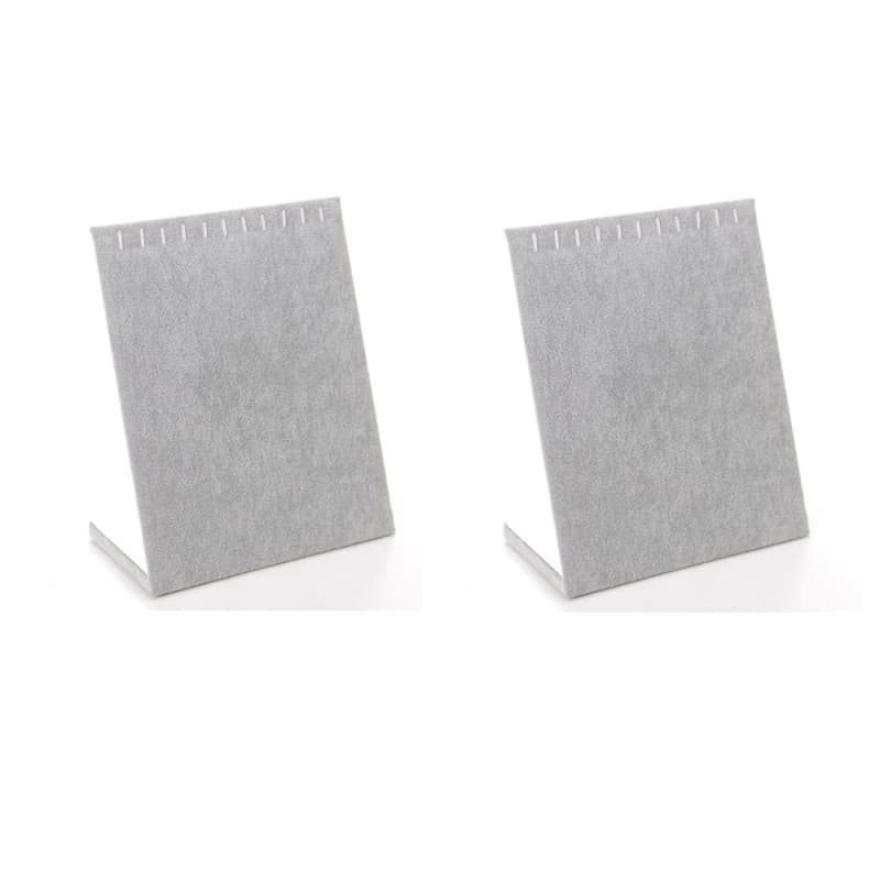 Acrylic Lot de 2 présentoirs pour colliers,Support de Collier,affichage pour colliers,affichage de bijoux en forme de L,élégant