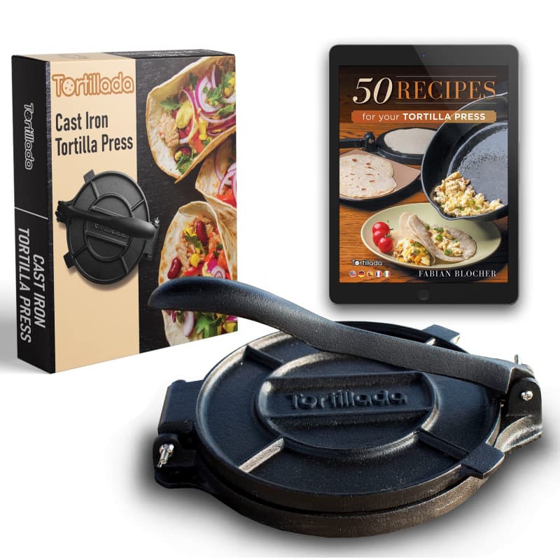 Tortillada - Tortillas de première qualité en fonte avec recettes (30 cm)