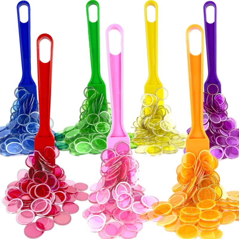 Kit de Bingo Magnétique-700 Jetons Loto(19mm) & 7 Bâtons De Bingo Magnétiques -Jeu Éducatif pour Enfants et Accessoire Pratique