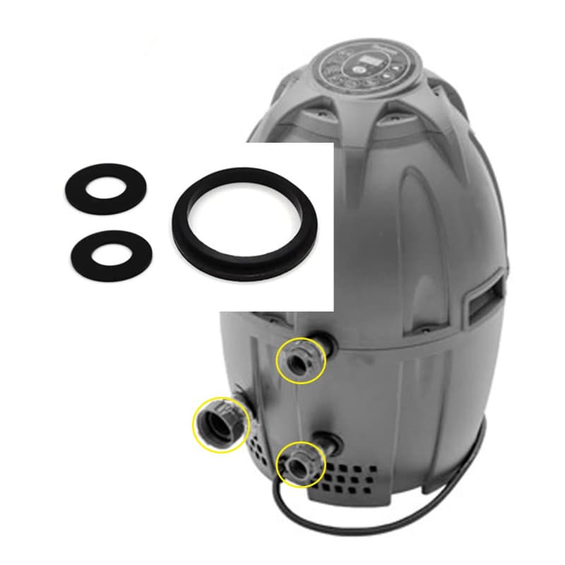 SIGANDG Kit de Joints d'étanchéité A + B/C compatibles avec Les Lay Z Spa compatibles avec Tous Les modèles Airjet, Accessoires