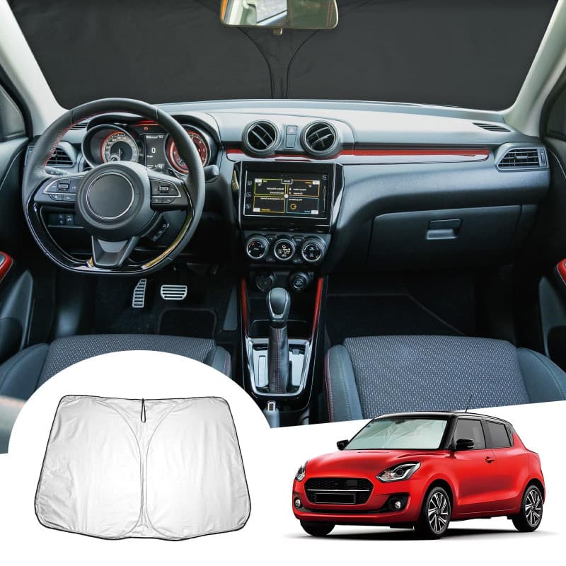 GAFAT Suzuki Swift/Sport AZ/Hybrid 2017-2024 2025 Pare-Soleil pour Pare-Brise Avant, Swift 2023 Parasol intérieur Protection Sol