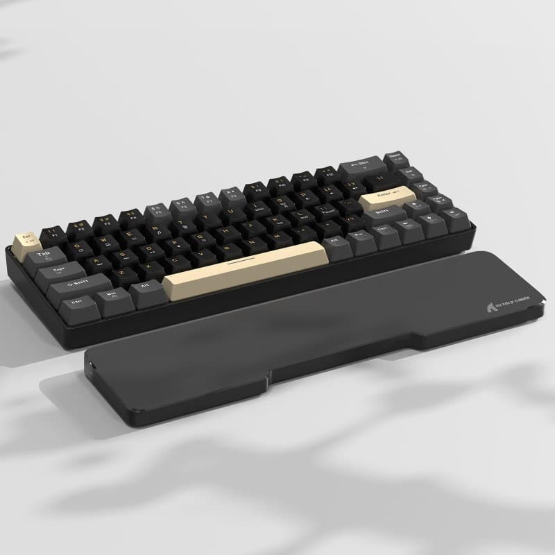 ATTACK SHARK Repose-Poignet en Acrylique CNC à 87 Touches, Repose-Paume Transparent, pour Clavier Mécanique Compact de Gaming à