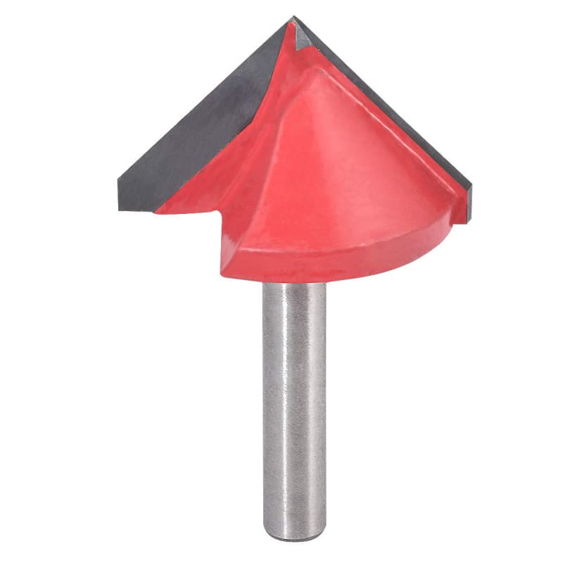 Fraise à rainurer KATUR V, Fraise en carbure de tungstène en V pour la gravure CNC, Outil à bois pour fraise en bout avec queue