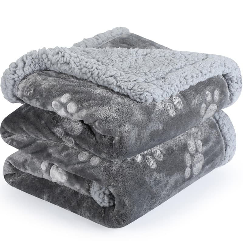 PETTOM Couverture imperméable Chien Chat, Plaid Chien Anti Pipi Lavable, Couverture Fluffy Chiens Double Face Doux et Comfortabl