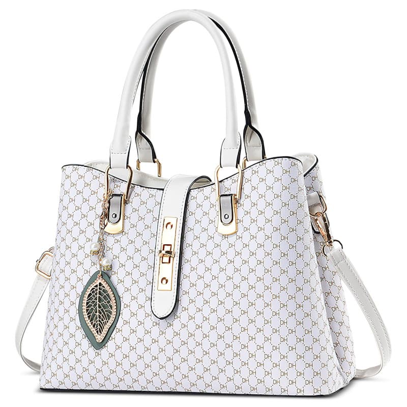 FORRICA Sac à Main Femme Sacs à Bandoulière Pendentif Exquis Sac Fourre Tout PU Cuir Dames Sac Portés Main pour Banquet Navette