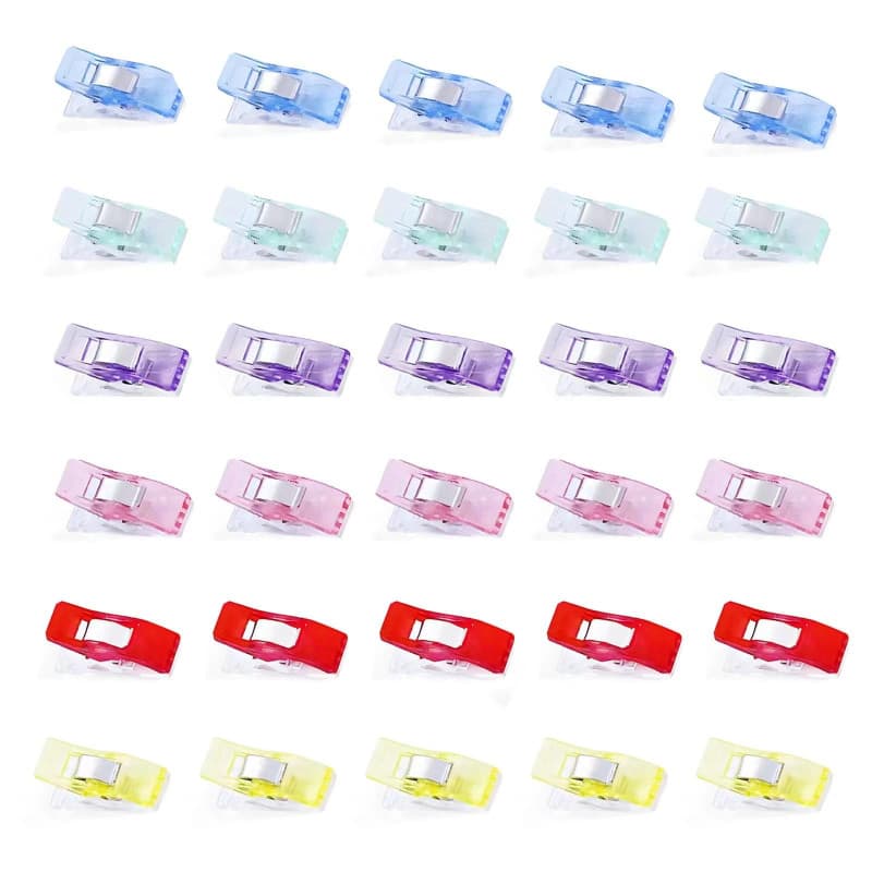 100 Pcs Pince pour Couler Clip,Clips de Couture, Pinces à Coudre, Pince Clip Multifonctionnelles, Pinces de Bricolage pour la Co