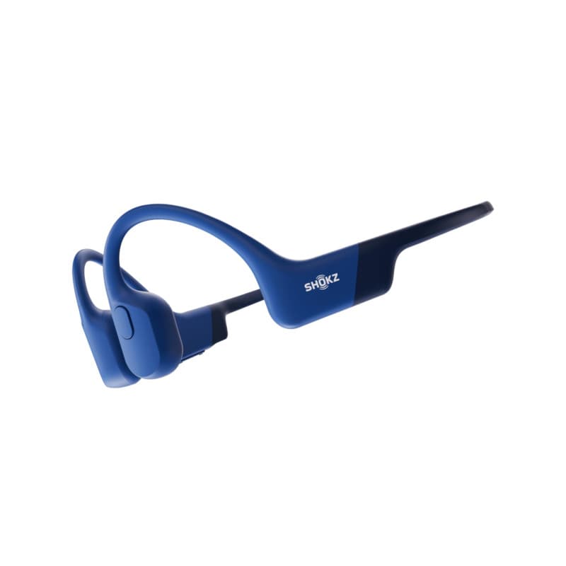 SHOKZ OpenRun Casque à Conduction osseuse, écouteurs Bluetooth Oreilles Libres pour Le Sport avec Micro, Casque sans Fil étanche