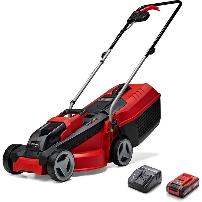 Einhell Tondeuse à gazon sans fil GE-CM 18/30 Li Kit Power X-Change (18 V, Largeur de coupe 30 cm, Surface conseillée 150 m²) Li
