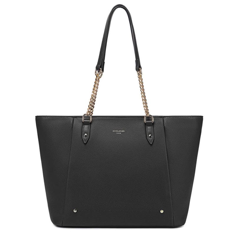 David Jones - Sac à Main Cabas Fourre-Tout Porté Epaule Femme - Grand Sac Shopping A4 Cours Travail Grande Capacité Simili Cuir