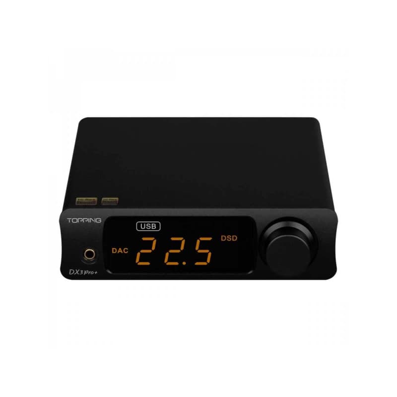 Topping DX3 Pro+ Amplificateur de Casque Bluetooth 5.0 aptX HD, LDAC, Noir