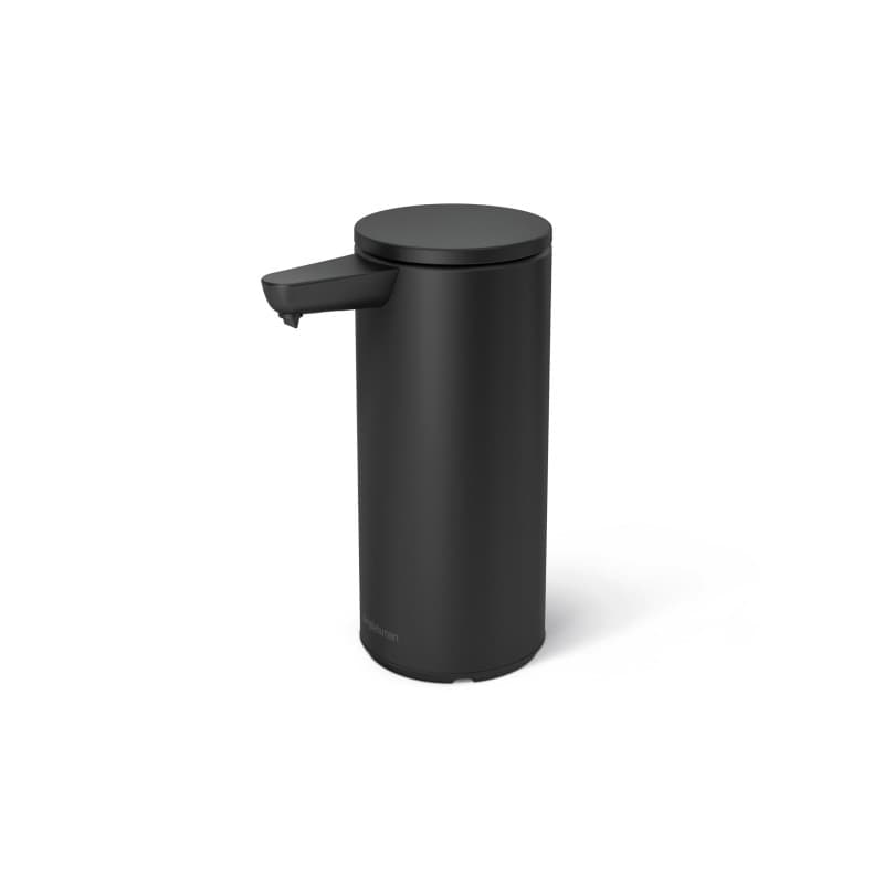 simplehuman Pompe à capteur, en Acier Inoxydable Noir Mat de Haute qualité, 266 ML Rechargeable