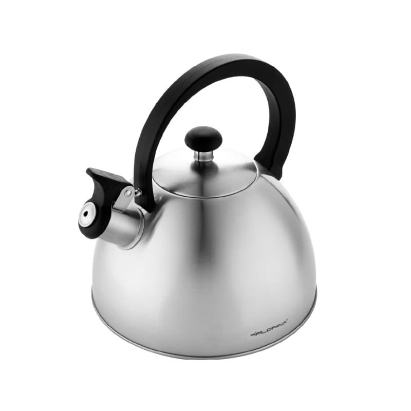 FLORINA - Bouilloire Inox (2,5 l) I Bouilloire Sifflante BRILLO I Poignée Résistante à la Chaleur I Bouilloire non Electrique I