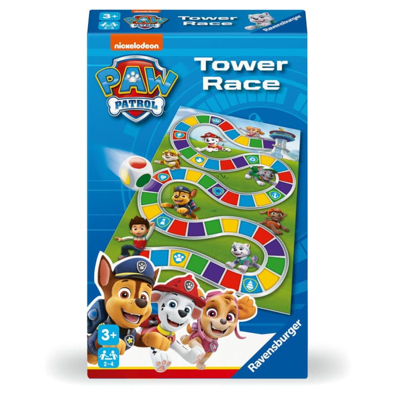 Ravensburger - Jeu de société - Pat'Patrouille - Tower Race - Jeu de Plateau en Famille - Course et Chance - À partir de 3 Ans -