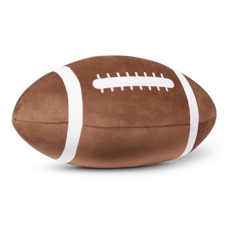 Amazon Basics NFL Football Américain Peluche Coussin, Jouet Oreiller Peluche Style Sport pour Lit ou Canapé, Décoration Chambre