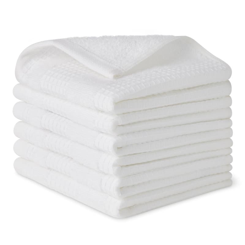 Amazon Basics Torchons de Cuisine Gaufrés en 100% Coton Biologique - Ultra Absorbantes, Séchage Rapidpide, Chiffons de Cuisine s