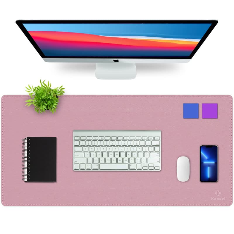 Knodel Tapis de Bureau, Tapis Bureau, Tapis Bureau Sous Main, Tapis de Portable, Sous Main Bureau, Double Face